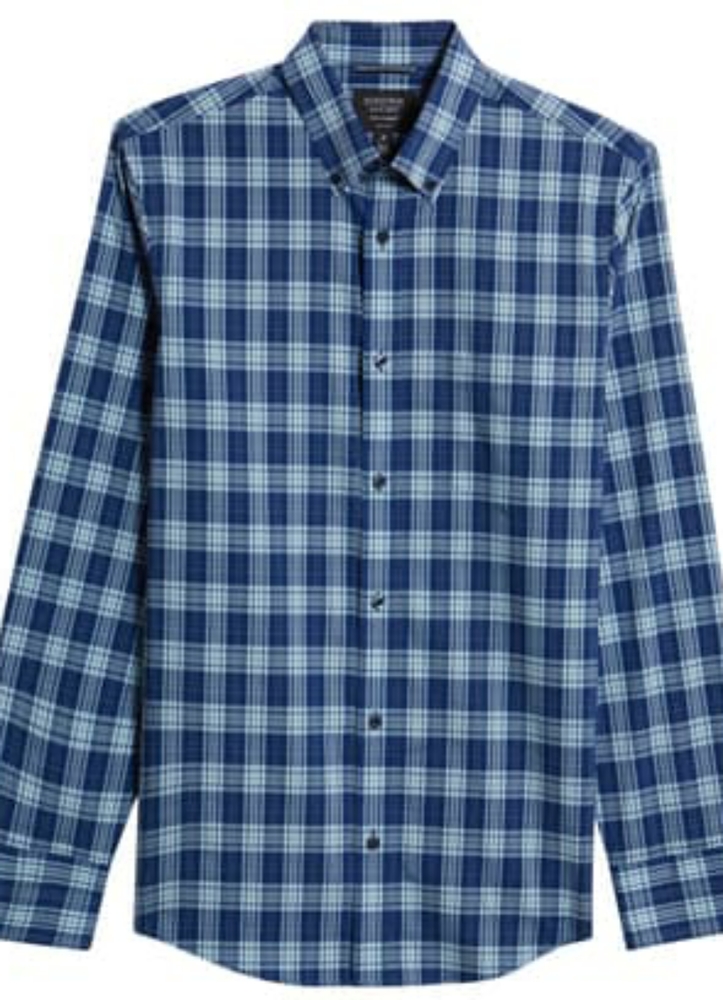 Nordstrom Tech-Smart Regular Fit Walter Plaid - image 5
